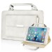 New Carrying Handbag PU Leather Smart Stand Case Cover For iPad Mini 4 - White