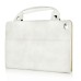 New Carrying Handbag PU Leather Smart Stand Case Cover For iPad Mini 4 - White