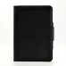 New Detachable Wireless Bluetooth Keyboard Case Lichi Pattern Leather Smart Cover With Stand For iPad Mini 4 - Black