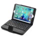 New Detachable Wireless Bluetooth Keyboard Case Lichi Pattern Leather Smart Cover With Stand For iPad Mini 4 - Black