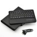 New Detachable Wireless Bluetooth Keyboard Case Lichi Pattern Leather Smart Cover With Stand For iPad Mini 4 - Black