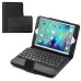 New Detachable Wireless Bluetooth Keyboard Case Lichi Pattern Leather Smart Cover With Stand For iPad Mini 4 - Black