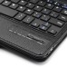 New Detachable Wireless Bluetooth Keyboard Case Lichi Pattern Leather Smart Cover With Stand For iPad Mini 4 - Black