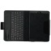 New Detachable Wireless Bluetooth Keyboard Case Lichi Pattern Leather Smart Cover With Stand For iPad Mini 4 - Black