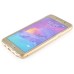 New Detached  Metal Bumper TPU Soft Transparent Clear Protective Back Case Cover For Samsung Galaxy Note 5 - Champagne Gold