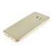 New Detached  Metal Bumper TPU Soft Transparent Clear Protective Back Case Cover For Samsung Galaxy S6 Edge Plus - Champagne Gold