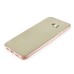 New Detached  Metal Bumper TPU Soft Transparent Clear Protective Back Case Cover For Samsung Galaxy S6 Edge Plus - Rose Gold