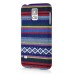 New Ethnic Style Colorful Hard Back PC Shell Case Cover For Samsung Galaxy S5 G900 - Blue And White