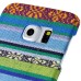 New Ethnic Style Colorful Hard Back PC Shell Case Cover For Samsung Galaxy S6 Edge - Purple And Gold