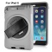 New Fashion 360 Degree Rotating Plastic Stand Defender Case With Touch Screen Film Hand Belt For iPad Air (iPad 5) - Grey