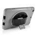 New Fashion 360 Degree Rotating Plastic Stand Defender Case With Touch Screen Film Hand Belt For iPad Air (iPad 5) - Grey