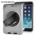 New Fashion 360 Degree Rotating Plastic Stand Defender Case With Touch Screen Film Hand Belt For iPad Mini 1 / 2 /3 - Grey