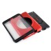 New Fashion 360 Degree Rotating Plastic Stand Defender Case With Touch Screen Film Hand Belt For iPad Mini 1 / 2 /3 - Red