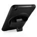 New Fashion 360 Degree Rotating Plastic Stand Defender Case With Touch Screen Film Hand Belt For iPad Mini 4 - Black