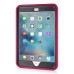 New Fashion 360 Degree Rotating Plastic Stand Defender Case With Touch Screen Film Hand Belt For iPad Mini 4 - Magenta