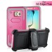 New Fashion Belt Clip Holster Shell PC Hard Back Case Cover  For Samsung Galaxy S6 Edge Plus - Magenta