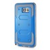 New Fashion Belt Clip Holster Shell PC Hard Back Case Cover With Touch Through Screen Protector For Samsung Galaxy Note 5 - Blue