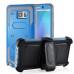 New Fashion Belt Clip Holster Shell PC Hard Back Case Cover With Touch Through Screen Protector For Samsung Galaxy Note 5 - Blue