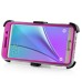 New Fashion Belt Clip Holster Shell PC Hard Back Case Cover With Touch Through Screen Protector For Samsung Galaxy Note 5 - Magenta