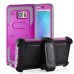 New Fashion Belt Clip Holster Shell PC Hard Back Case Cover With Touch Through Screen Protector For Samsung Galaxy Note 5 - Magenta