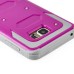 New Fashion Belt Clip Holster Shell PC Hard Back Case Cover With Touch Through Screen Protector For Samsung Galaxy Note 5 - Magenta