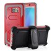 New Fashion Belt Clip Holster Shell PC Hard Back Case Cover With Touch Through Screen Protector For Samsung Galaxy Note 5 - Red