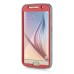 New Fashion Belt Clip Holster Shell PC Hard Back Case Cover With Touch Through Screen Protector For Samsung Galaxy S6 G920 - Red