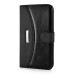 New Fashion Lichi And Crazy Horse Pattern Magnetic PU Leather Flip Stand Card Slots Case For Samsung Galaxy Note 5 - Black