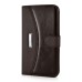 New Fashion Lichi And Crazy Horse Pattern Magnetic PU Leather Flip Stand Card Slots Case For Samsung Galaxy Note 5 - Brown