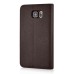 New Fashion Lichi And Crazy Horse Pattern Magnetic PU Leather Flip Stand Card Slots Case For Samsung Galaxy Note 5 - Brown