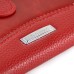 New Fashion Lichi And Crazy Horse Pattern Magnetic PU Leather Flip Stand Card Slots Case For Samsung Galaxy S6 Edge - Red