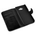 New Fashion Lichi And Crazy Horse Pattern Magnetic PU Leather Flip Stand Card Slots Case For Samsung Galaxy S6 G920 - Black