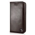 New Fashion Magnetic PU Leather Flip Stand Wallet Slots Case For Samsung Galaxy S6 Edge - Brown