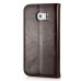 New Fashion Magnetic PU Leather Flip Stand Wallet Slots Case For Samsung Galaxy S6 Edge - Brown