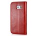 New Fashion Magnetic PU Leather Flip Stand Wallet Slots Case For Samsung Galaxy S6 Edge - Red