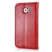 New Fashion Magnetic PU Leather Flip Stand Wallet Slots Case For Samsung Galaxy S6 G920 - Red