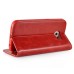 New Fashion Magnetic PU Leather Flip Stand Wallet Slots Case For Samsung Galaxy S6 G920 - Red