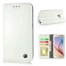 New Fashion Magnetic PU Leather Flip Stand Wallet Slots Case For Samsung Galaxy S6 G920 - White