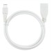 New Premium 1 m USB Type C to USB 3.0 AF Charging Cable for The New MacBook 12 inch - White