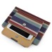 New Stripes Colorful Carrying Handbag PU Leather Smart Stand Case Cover For iPad Mini 4 - Blue And Green