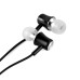 New Trendy U-08 In-Ear Magnetic Headphone With Microphone For Smart Phones - Black