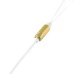 New Trendy U-08 In-Ear Magnetic Headphone With Microphone For Smart Phones - Gold