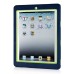 Newest Heavy Duty Shockproof Rugged Armor Hybrid Plastic And Silicone Defender Case Back Cover For iPad 2 / 3 / 4 - Blue And Green