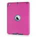 Newest Heavy Duty Shockproof Rugged Armor Hybrid Plastic And Silicone Defender Case Back Cover For iPad Air (iPad 5) - Magenta And Blue