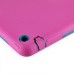 Newest Heavy Duty Shockproof Rugged Armor Hybrid Plastic And Silicone Defender Case Back Cover For iPad Air (iPad 5) - Magenta And Blue