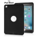 Newest Heavy Duty Shockproof Rugged Armor Hybrid Plastic And Silicone Defender Case Back Cover For iPad Mini 4 - Black