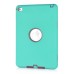 Newest Heavy Duty Shockproof Rugged Armor Hybrid Plastic And Silicone Defender Case Back Cover For iPad Mini 4 - Green And Grey