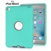 Newest Heavy Duty Shockproof Rugged Armor Hybrid Plastic And Silicone Defender Case Back Cover For iPad Mini 4 - Green And Grey