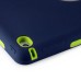 Newest Heavy Duty Shockproof Rugged Armor Hybrid Plastic And Silicone Defender Case Back Cover For iPad Mini 4 - Midnight Blue And Green