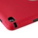 Newest Heavy Duty Shockproof Rugged Armor Hybrid Plastic And Silicone Defender Case Back Cover For iPad Mini 4 - Red And Black